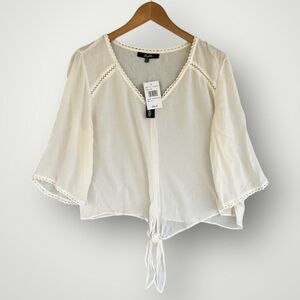 5 for $45 NWT Leighton Top Blouse Shirt Size M White